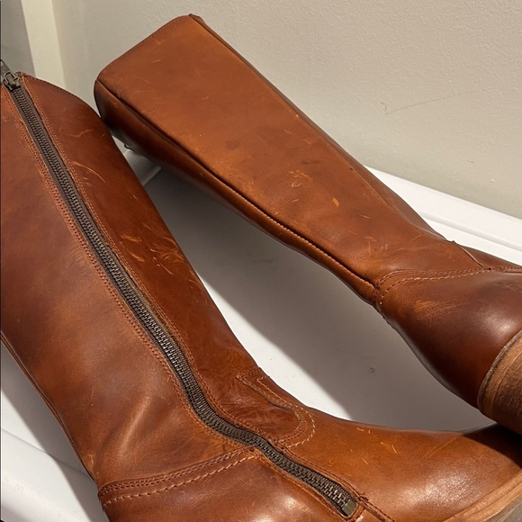 Brown Leather Knee-High FRYE Boots - Picture 10 of 15